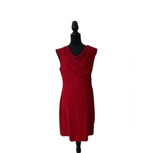 Connected Apparel Red Sleeveless Dress
